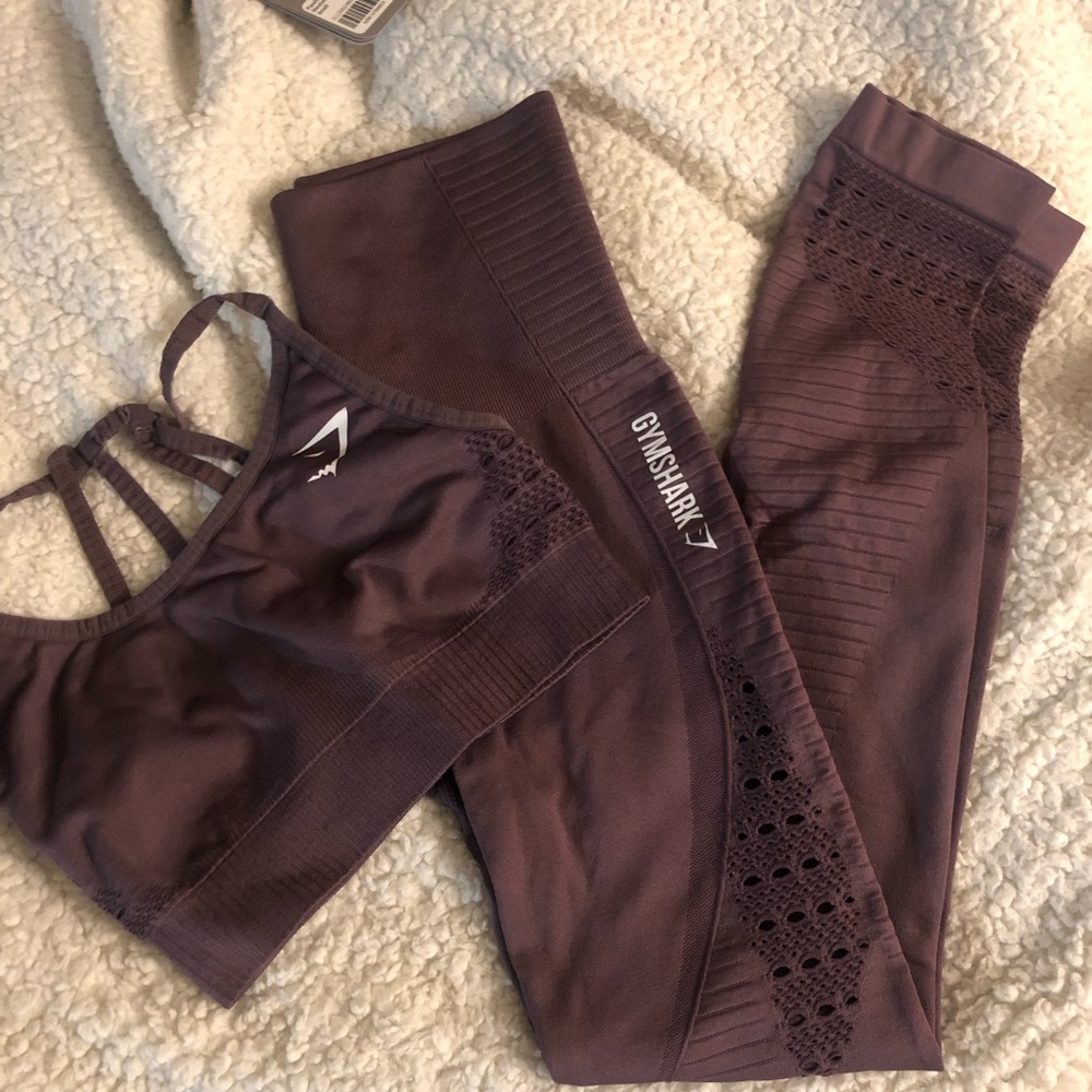 XS- Gymshark Energy Seamless Set - Purple Wash